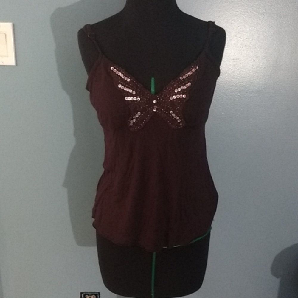 Butterfly v-neck top